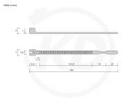 Hellermann Q-tie Kabelbinder 3,6 x 160 mm, schwarz 100 Stck