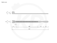 Hellermann Q-tie Kabelbinder 4,7 x 410 mm, schwarz 100 Stck