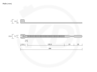 Hellermann Q-tie KB UV-witterungsstabil 7,7 x 300 mm, 100 Stck