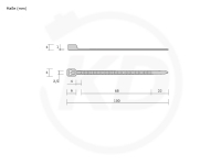 Hellermann KB 2,5 x 100 mm, bis +150C, 1000 Stck