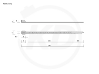 Hellermann KB 3,5 x 150 mm, bis +150C, 100 Stck