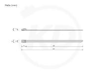 4.6 x 200 mm Edelstahlbinder, 304 SS, 100 Stck