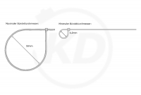 7,5 x 200 mm Kabelbinder, wiederlsbar, natur 100 Stck