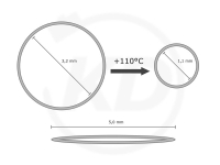 Schrumpfschlauch-Box, 3,2 mm, schwarz, 10 m