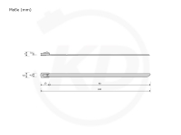 4.6 x 100 mm Edelstahlbinder, 304 SS, 100 Stck